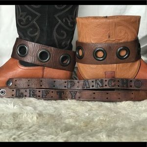 Pancho & Lefty Reworked adjustable boot cuffs